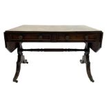 Regency mahogany sofa table