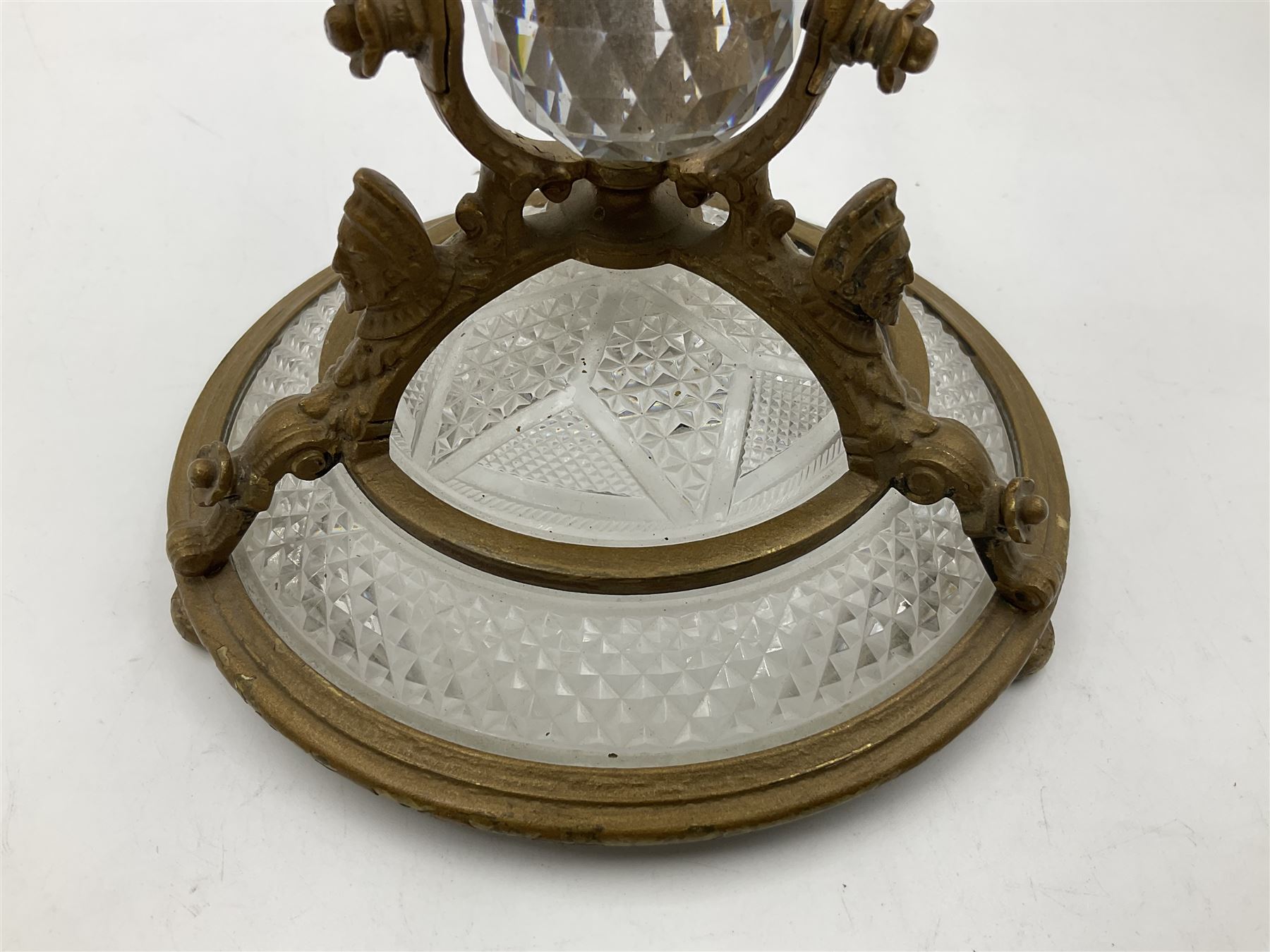 Pair of 19th century Osler glass and ormolu table centrepieces - Image 27 of 30