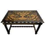19th century Dutch marquetry centre table