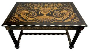 19th century Dutch marquetry centre table