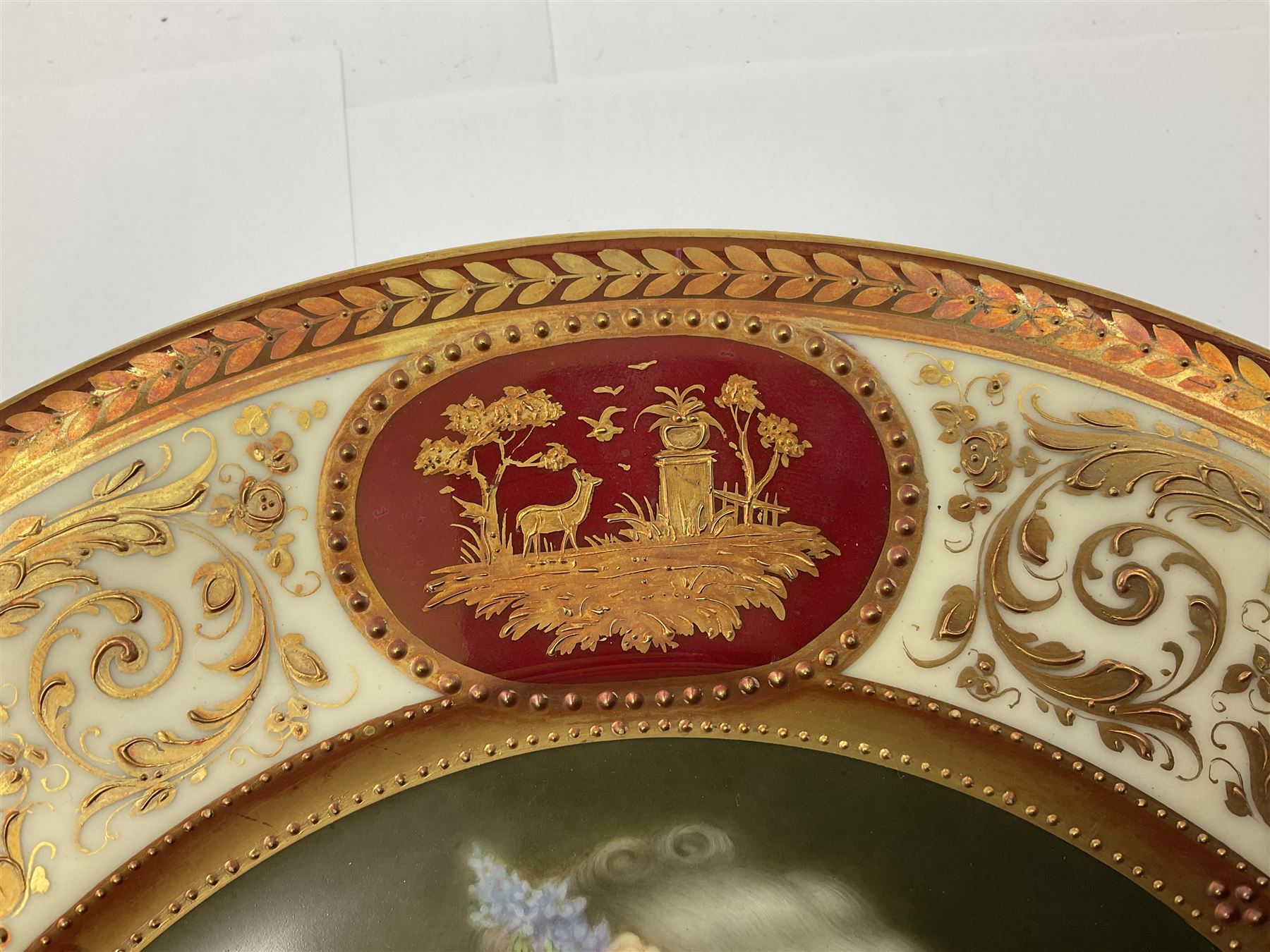 Two late 19th century cabinet plates in the manner of Vienna - Image 18 of 24