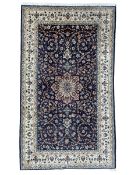 Persian indigo ground rug