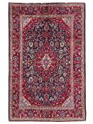 Persian indigo ground rug