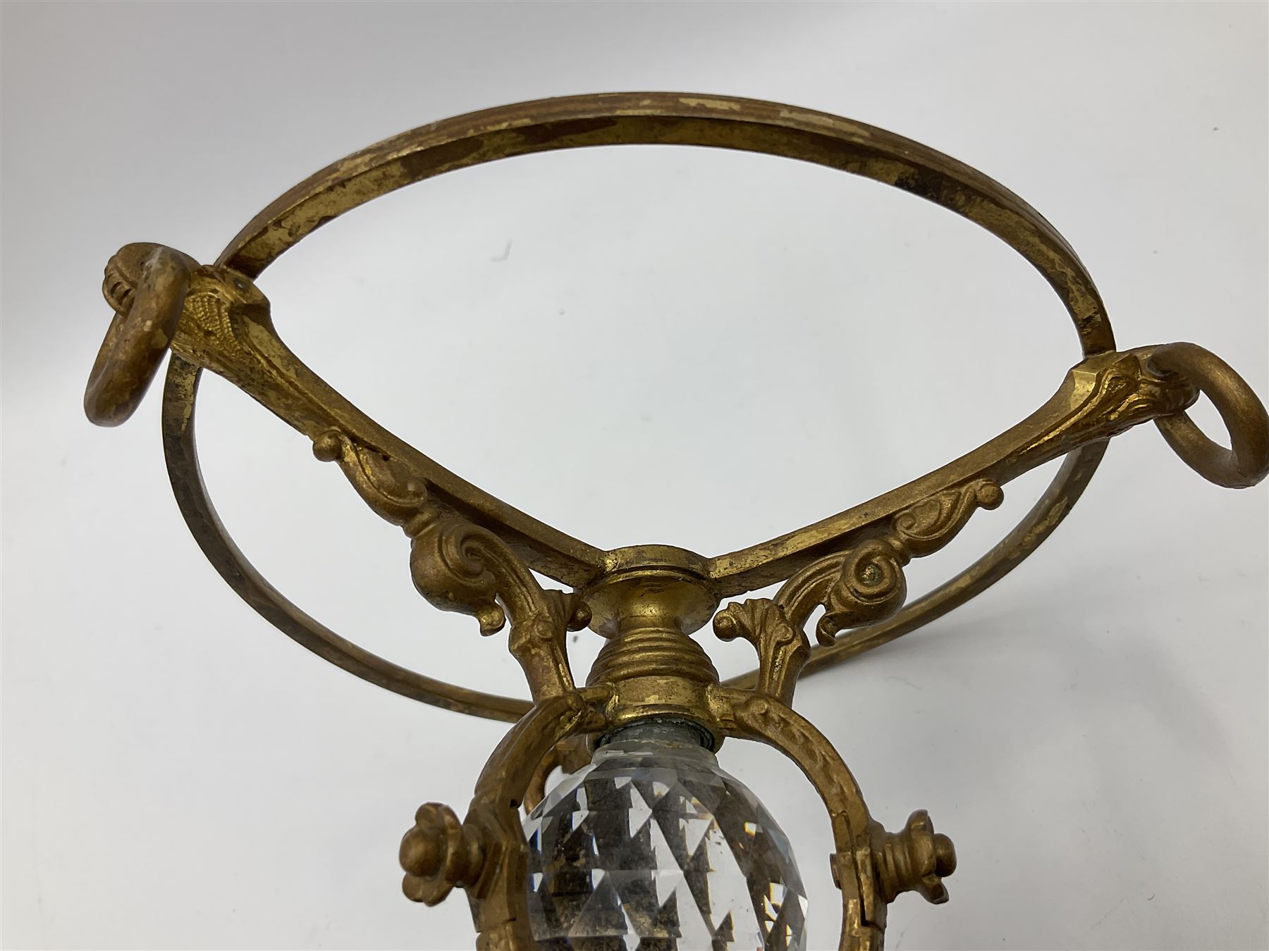 Pair of 19th century Osler glass and ormolu table centrepieces - Image 24 of 30