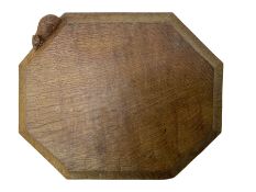 Mouseman - adzed oak breadboard