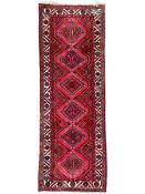 Persian Hamadan red ground rug
