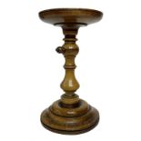 19th century walnut adjustable candle stand