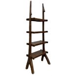 Chinese hardwood free standing bookcase or shelving unit