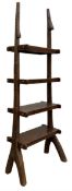 Chinese hardwood free standing bookcase or shelving unit