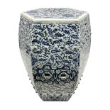 Chinese blue and white garden seat