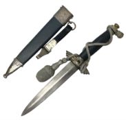 German Paul Weyersberg & Co Solingen DLV flyers dagger with 18cm steel blade