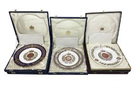 Five Spode Mulberry Hall limited edition Regimental commemorative plates - Argyll & Sutherland Highl
