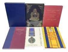 Six medal collectors reference books including Douglas-Morris Kenneth: Naval Medal 1857-1880. 1994 i
