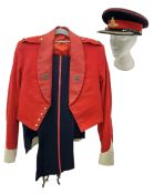 York and Lancaster Regimental mess uniform of jacket and trousers; together with Royal Artillery pea