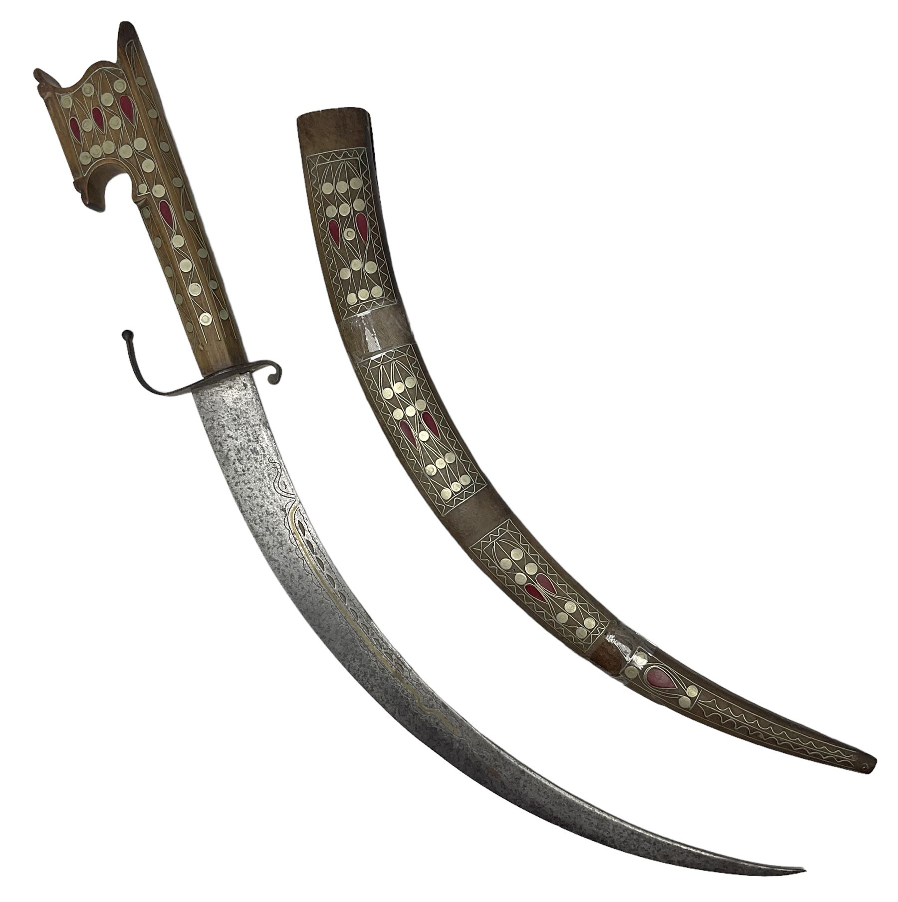Late 19th/early 20th century Moroccan nimcha dagger-sword