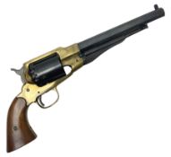 Modern Remington .44 calibre percussion brass framed army revolver