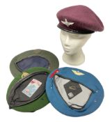 Four paratrooper berets - Russian