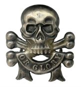 17th DCO Lancers Victorian NCO silver pre-1890 arm badge; early die-stamped skull and crossed bones