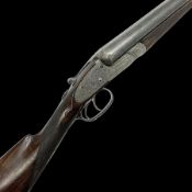 Smith Midgley Bradford 12-bore side-by-side double barrel side-lock ejector shotgun with 71cm barrel
