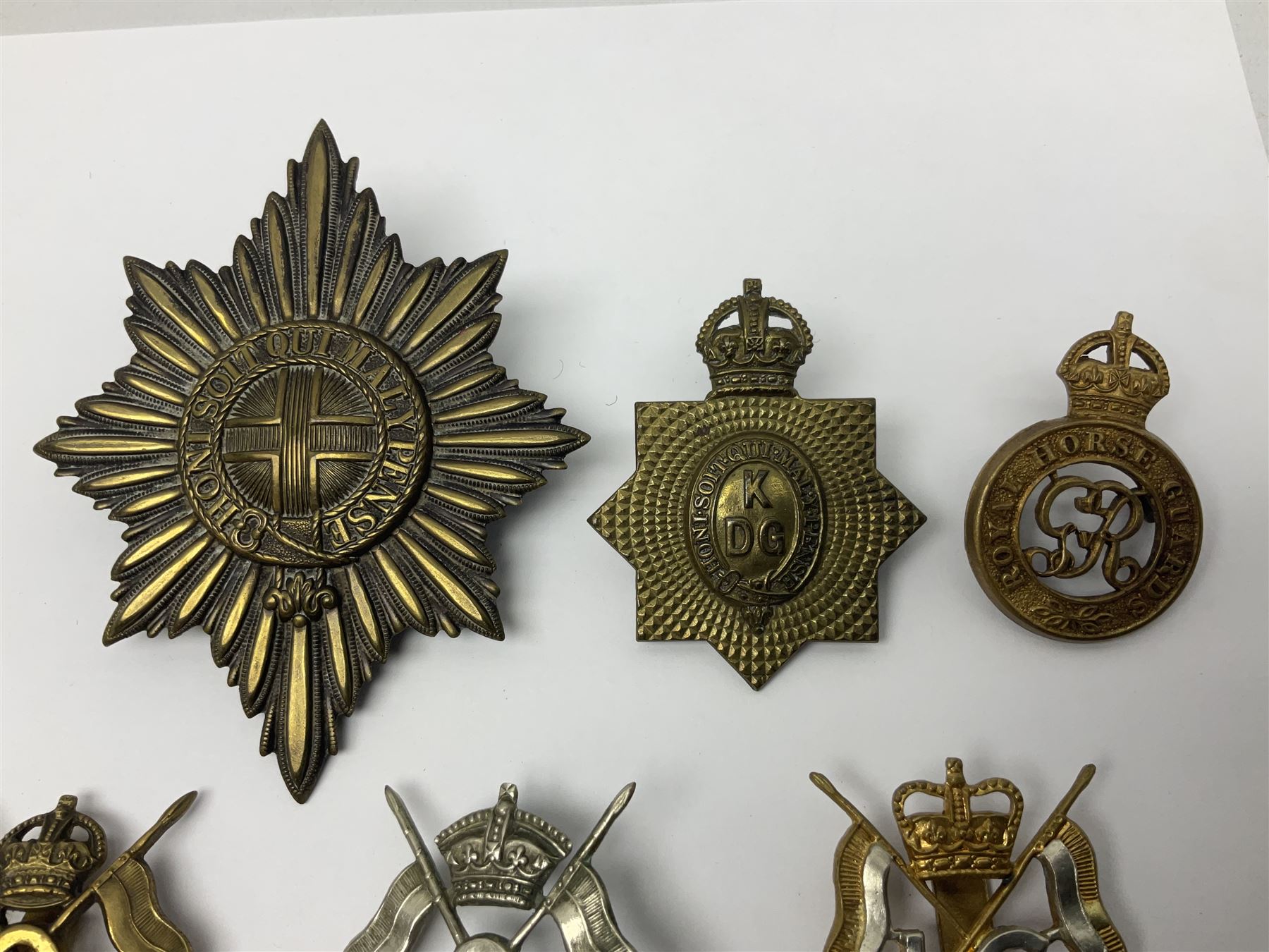 Nine Lancers metal cap badges including 9th - Image 4 of 17