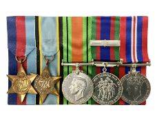 Group of five medals comprising 1939-1945 War Medal