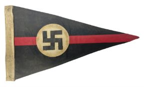 Replica WW2 German SA/NSKK pennant in black