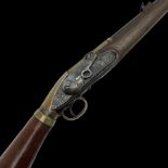 Late 18th century 7.2mm (approx. .28 calibre) Girandoni system single shot reservoir air rifle