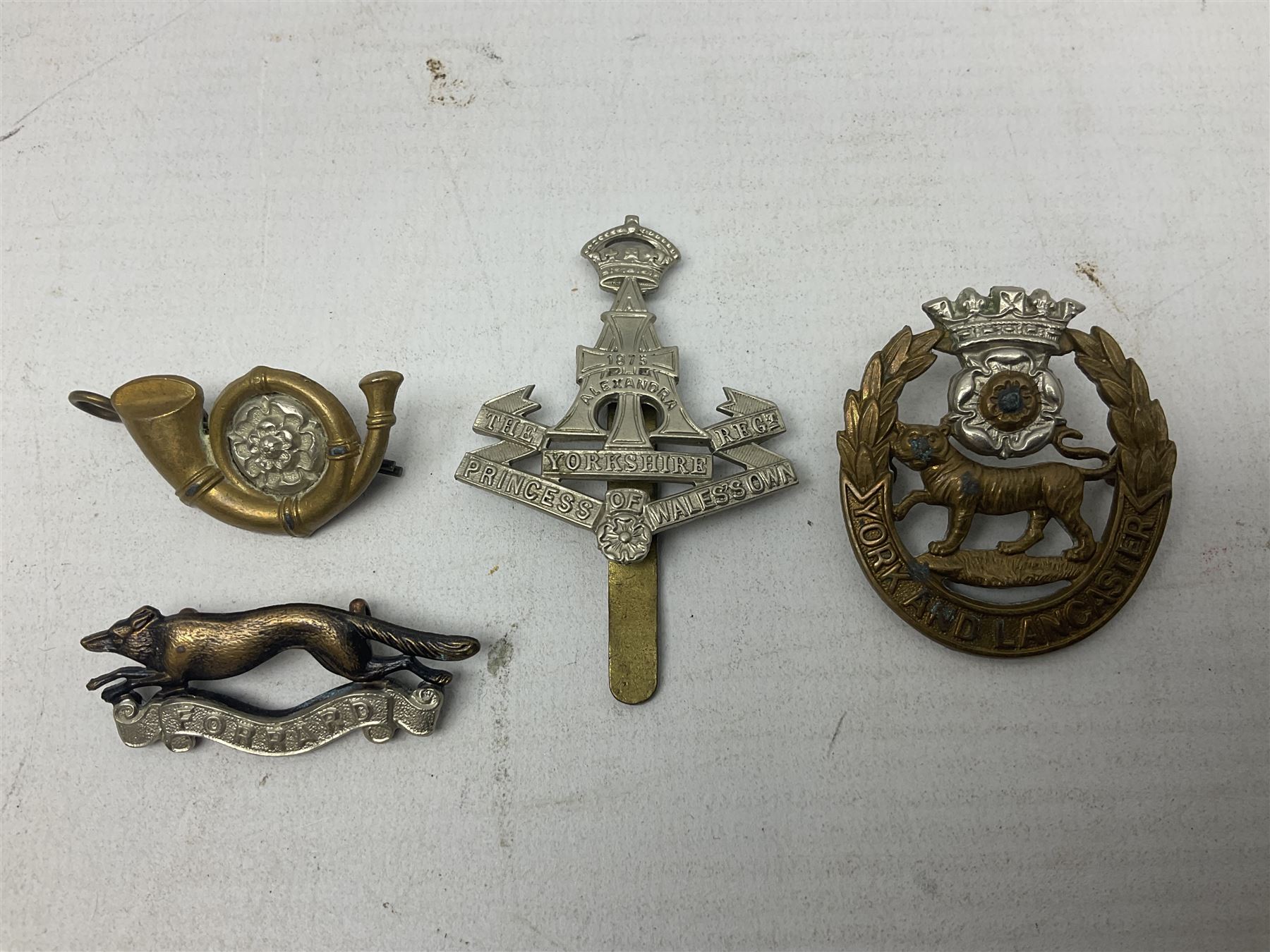 South African Army Orange Free State Artillery badge; three Commonwealth badges; and twelve Yorkshir - Image 4 of 11