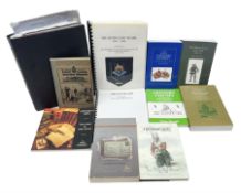 Lincolnshire Regiment - folder of paper ephemera and quantity of reference books relating to the Roy