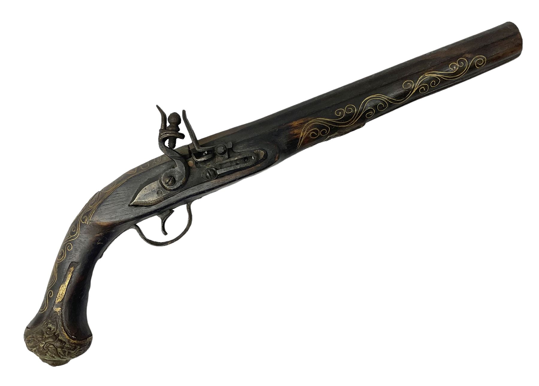 Reproduction flintlock pistol