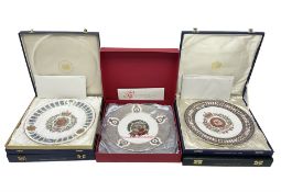Four Spode Mulberry Hall limited edition Regimental commemorative plates - The Royal Scots Plate The