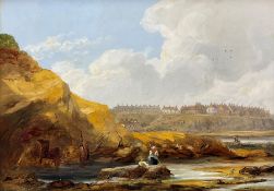 John Wilson Carmichael (British 1800-1868): On the Beach at Cullercoats