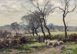 Owen Bowen (Staithes Group 1873-1967): 'The Way from the Farm'