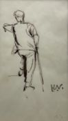 John Keith Vaughan (British 1912-1977): 'Standing Figure'