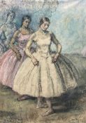 Ernest Heber Thompson (New Zealand 1891-1971): 'Premiere Ballerinas'