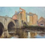 Neil Tyler (British 1945-): 'Elvet Bridge Durham'