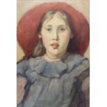 Madeline (Madge) C Fawkes (Newlyn School exh.1909-1931): The Red Sun Hat