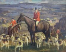 English School (Early/Mid 20th century): The Hunt in Upland Country