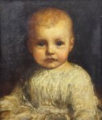 Circle of George Frederic Watts (British 1817-1904): Portrait of a Young Child