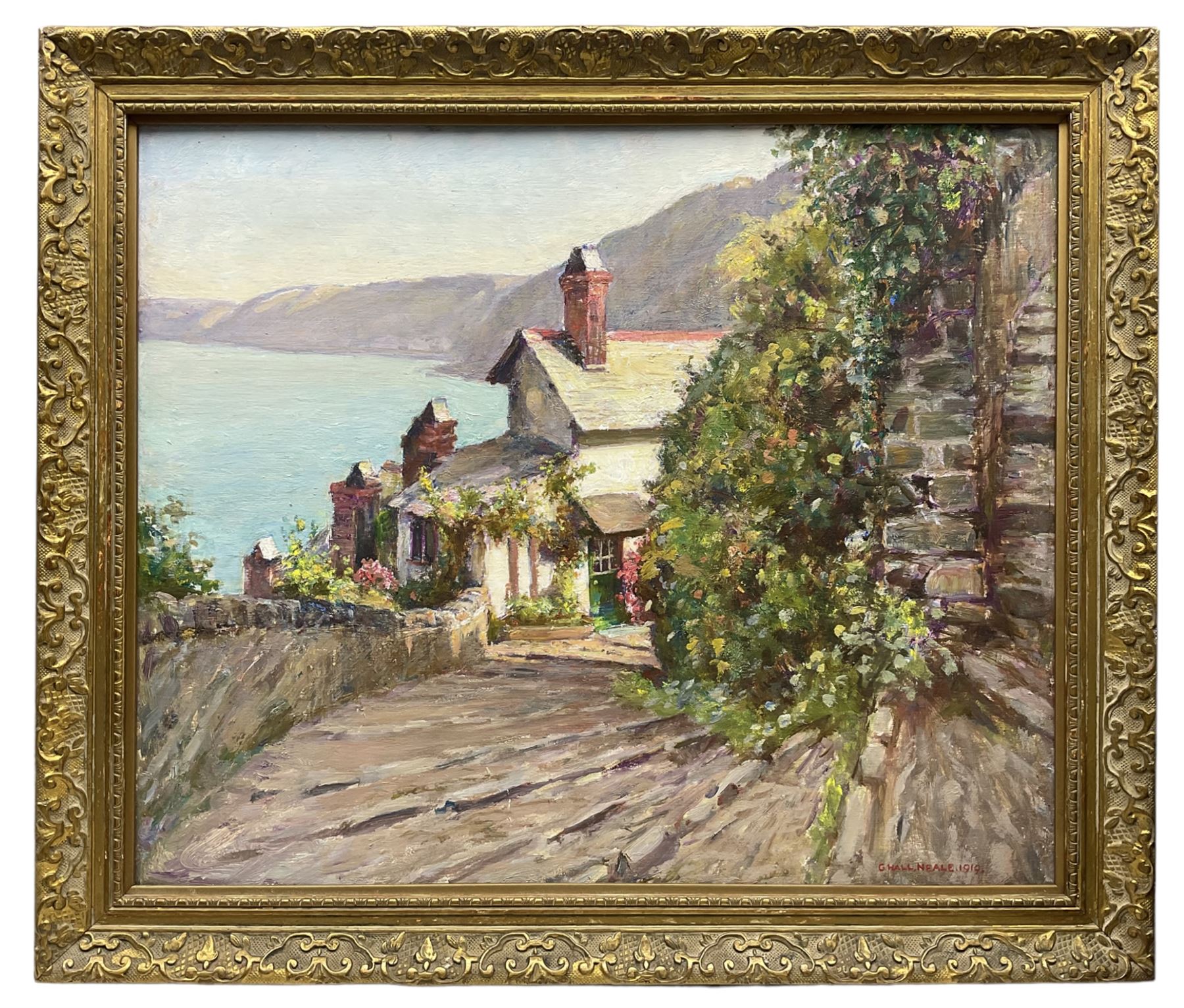 George Hall Neale (British 1863-1940): 'Clovelly - Up and Down Along' - Image 2 of 4