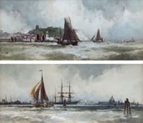 Frank Henry Mason (Staithes Group 1875-1965): 'Scarborough' and 'Rotterdam'
