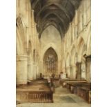 Henry Barlow Carter (British 1804-1868): Interior of St Mary's Church Scarborough