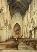 Henry Barlow Carter (British 1804-1868): Interior of St Mary's Church Scarborough