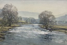 Arthur Reginald Smith (British 1872-1934): 'The Wharfe and Simon's Seat'