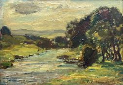 Reginald Grange Brundrit RA ROI (British 1883-1960): The River Wharfe