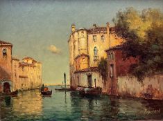 Antoine Bouvard Snr. (French 1870-1956): 'Gondoliers of Venice'