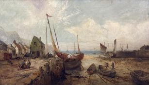 William Edward Webb (British 1862-1903): Peel Harbour - Isle of Man