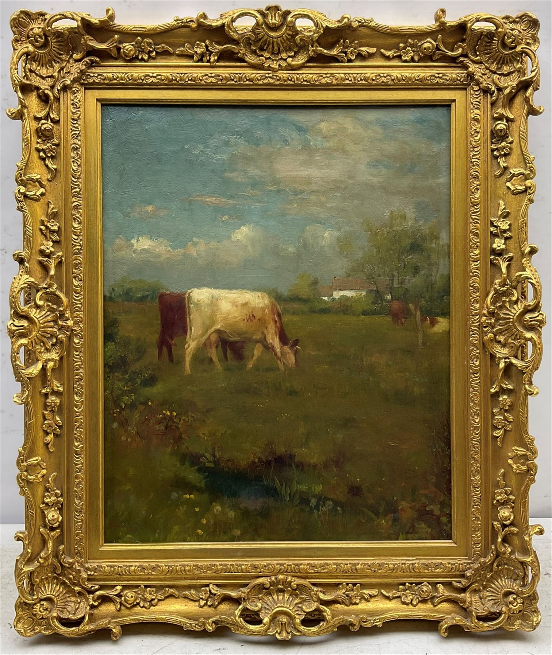 J Burns (Early 20th century): Cows Grazing - Image 2 of 4