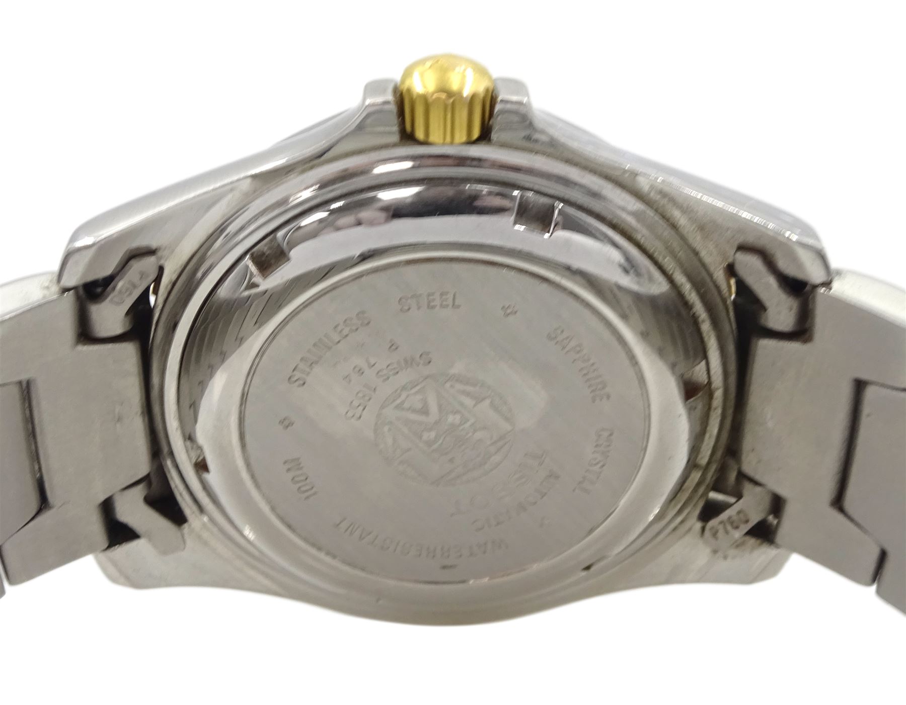 Tissot PR 100 gentleman's stainless steel automatic wristwatch - Image 3 of 3