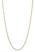 18ct gold rope twist chain necklace